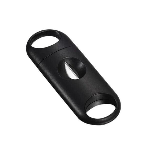 Classic Pocket Dual-Blade Guillotine Cigar Cutter (Matte Black)