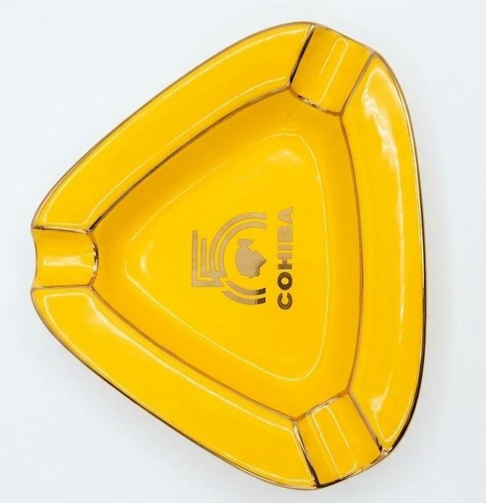 Cohiba 55th Anniversary Triangular Ceramic 3-Cigar Ashtray