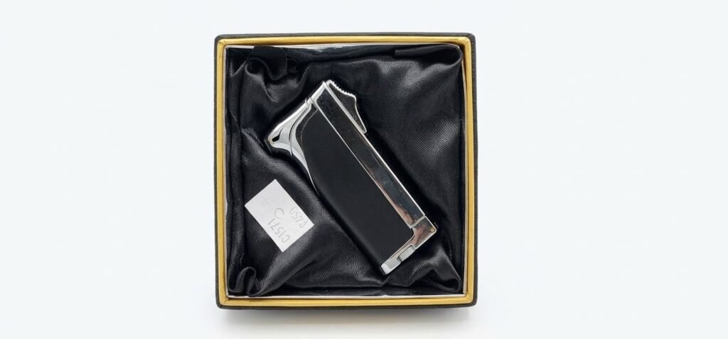 Angelo Tabletop Single-Action Jet Torch Lighter (Gunmetal & Black)