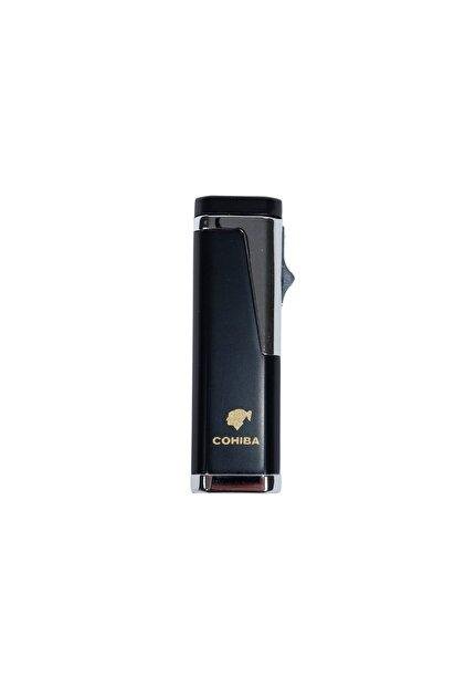 Cohiba Executive Dual-Flame Torch Lighter (Matte Black & silver)