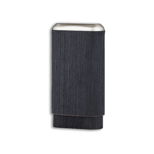Angelo Dark Wood Veneer & Brushed Metal 3-Cigar Pocket Case
