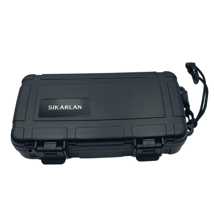 Sikarlan Heavy-Duty Tactical 5-Cigar Waterproof Travel Humidor