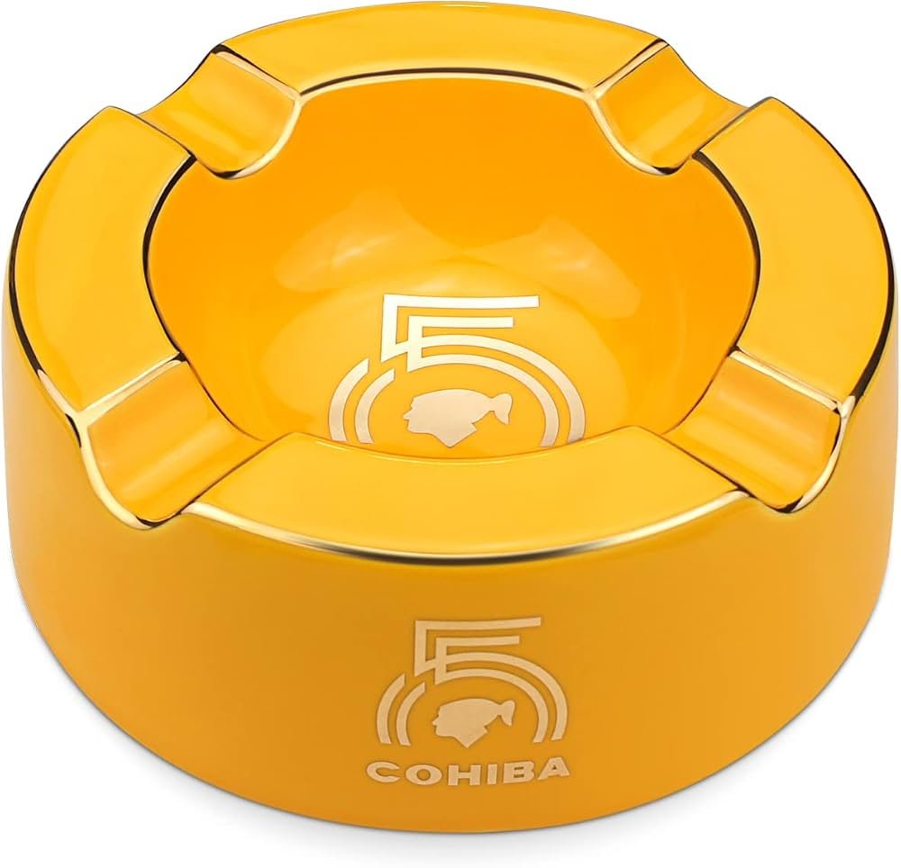Cohiba 55th Anniversary Round Ceramic 4-Cigar Basin Ashtray