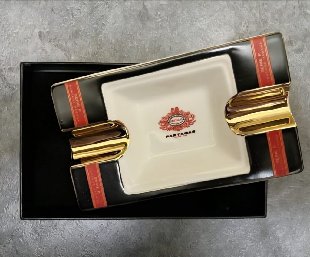 Partagas Serie P Rectangular Ceramic 2-Cigar Ashtray