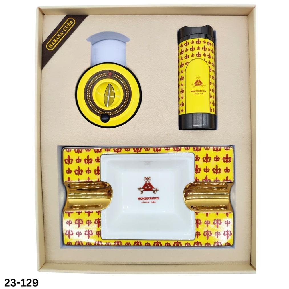 Montecristo Heritage Fleur-de-Lis 3-Piece Cigar Gift Set