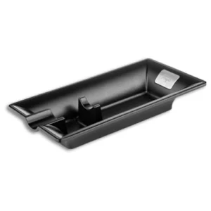 Angelo Matte Black Single-Cigar Ceramic Desk Ashtray