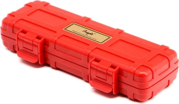 Guevara Rugged Waterproof 2-Cigar Hardshell Travel Case (Red)