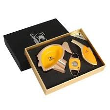 Cohiba Ergonomic Contour Ashtray, Torch & Cutter 3-Piece Set