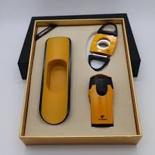 Cohiba Desk Stand, Double Guillotine & Jet Torch 3-Piece Set