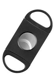 Angelo Carbon Fiber Pattern Double Guillotine Cigar Cutter