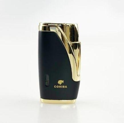 Cohiba Twin-Tone Curve Single Jet Lighter (Black & Gold)