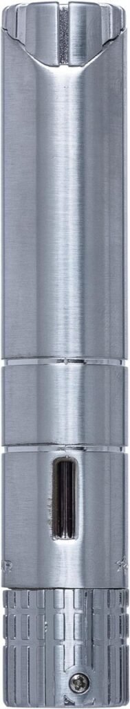 Angelo Satin Stainless Steel Single-Jet Pen Torch Lighter